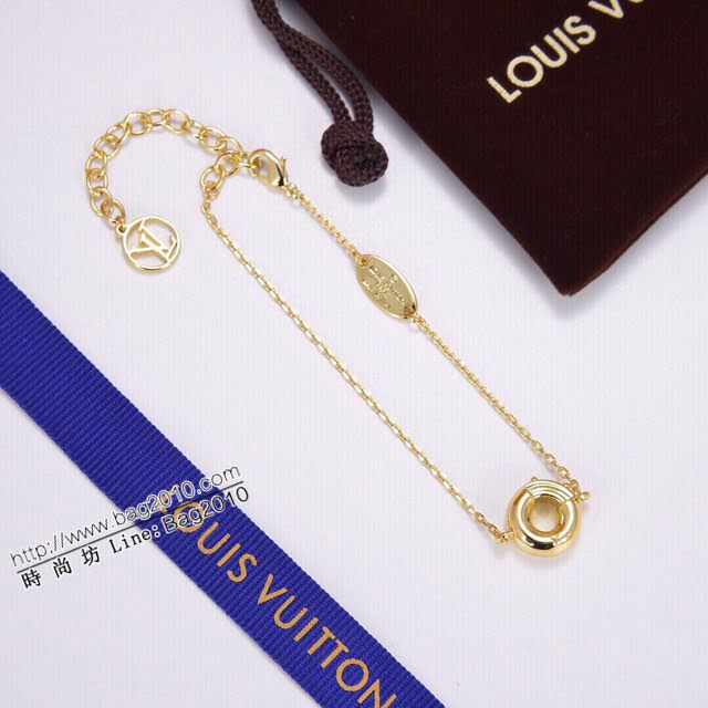 Louis Vuitton新款飾品 路易威登字母O手鏈 LV簡約字母金色可調節手鏈  zglv2219